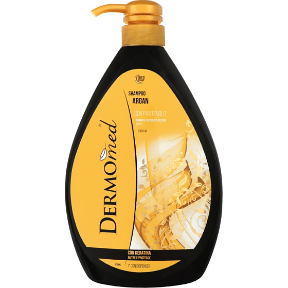 Dermomed Argan mit Keratin und Panthenol Haarshampoo Spender 1 l