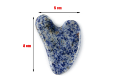 Sodalith Gua Sha reduziert Falten, Schwellungen, verbessert die Elastizität der Haut 5 x 8 cm, Stein Kommunikation