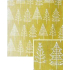 Nekupto Weihnachtsgeschenkpapier 70 x 500 cm Gold, weiße Bäume