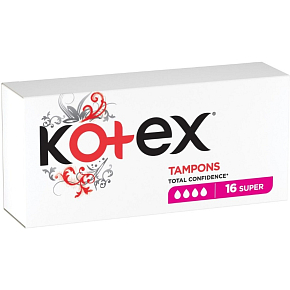 Kotex Super Tampons, 16 Stück Kotex Super Tampons, 16 Stück