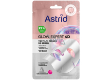 Astrid Glow Expert 4D rozjasňující textilní maska 1 kus