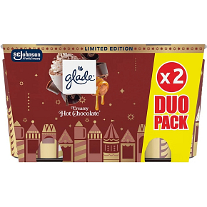 Glade Duftkerzen Creamy Hot Chocolate 2 × 112 g