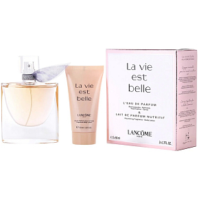 Lancome La Vie Est Belle Parfüm Wasser 50 ml + Duschgel 50 ml, Geschenkeset für Frauen
