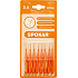 Spokar Ultra Größe 0,4 mm Interdentalbürsten, Griff, 8er-Set,