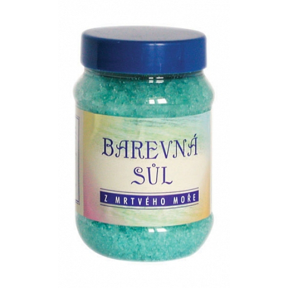 Badesalz aus dem Toten Meer von Karima mit dem Duft von Menthol, blau gefärbt 500 g