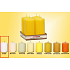 Lima Candle schlichter weißer Zylinder 50 x 100 mm 4 Stück