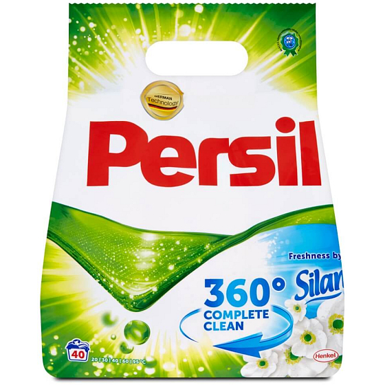 Persil 360 ° Complete Clean Freshness von Silan Waschpulver für weiße Wäsche 40 Dosen 2,6 kg
