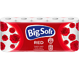 Big Soft Red 3-lagiges Toilettenpapier, 10 Rollen, 17,6 m Rolle