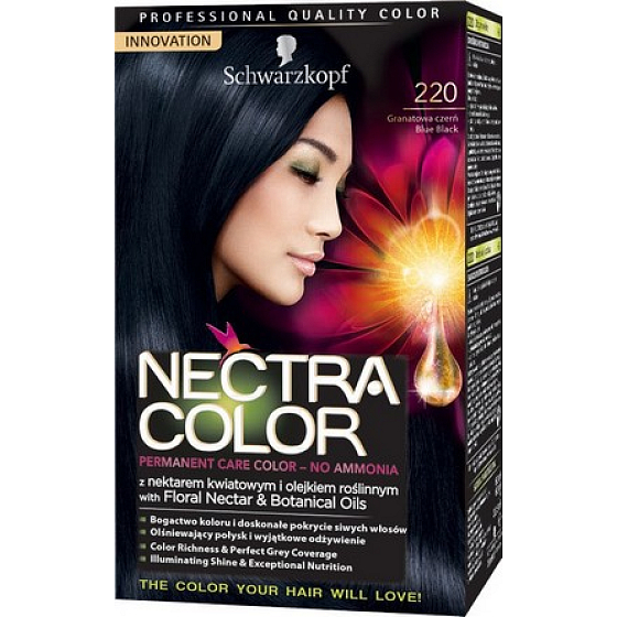 Schwarzkopf Nectra Color Haarfarbe 220 Blau / Schwarz