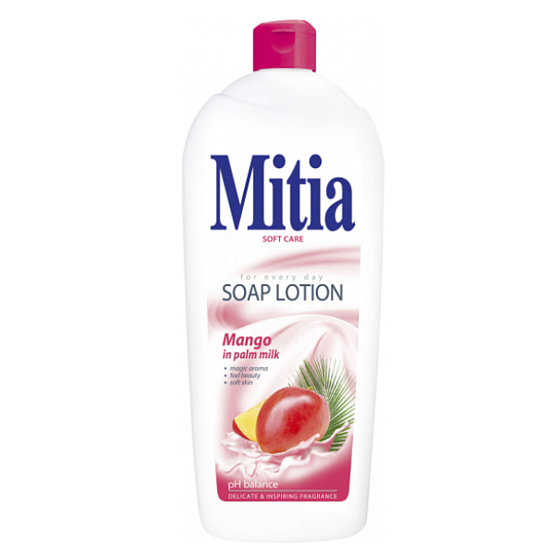 Mitia Mango in Palmmilchcreme Flüssigseife Nachfüllung 1 l