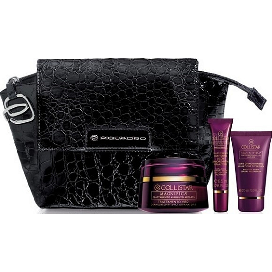 Collistar Magnifica intensiver Verjüngungskomplex für das Gesicht 50 ml + Augencreme 8,5 ml + Erneuerungsserum 20 ml + Beutel, Kosmetikset