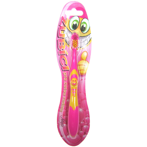 Nekupto Zähne Zahnbürste für Kinder zart rosa 1 Stück