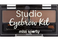 Miss Sports Studio Augenbrauen Augenbrauen Kit 001 Mittelbraun 2,4 g