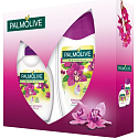 Palmolive Naturals Unwiderstehliche Weichheit Natürliches Orchideenduschgel 250 ml + Flüssigseifenspender 300 ml, Kosmetikset