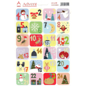Arch Advent Stickers Adventskalender 24 Labels
