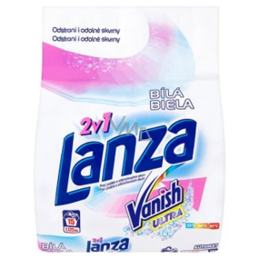 Lanza Vanish Ultra 2in1 Weißes Waschpulver mit Fleckenentferner 15 Waschungen 1.125 kg