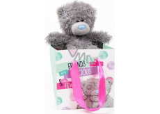 Ich zu dir Teddybär in einer Geschenktüte Freunde 13 cm