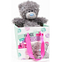 Ich zu dir Teddybär in einer Geschenktüte Freunde 13 cm