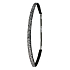 Ivybands Anti-Rutsch-Haarband schwarz super mit Pailletten, Unisex, 1 cm