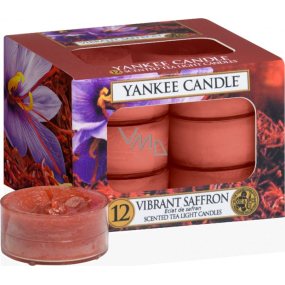 Yankee Candle Vibrant Saffron - Lebende Teekerze mit Safranduft 12 x 9,8 g