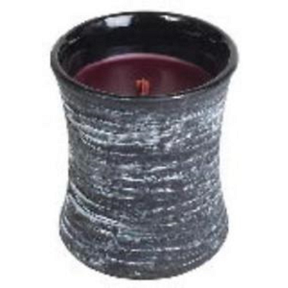 WoodWick Black Cherry - Black Cherry Kollektion Premium Duftkerze mit Docht und Deckelglas klein 85 g