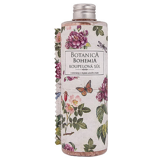 Bohemia Gifts Botanica Hagebutte und Rose Badesalz 300 g
