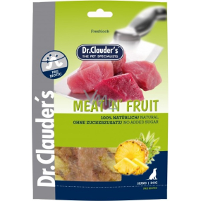 DR. Clauders Fleisch Obst Hühnchen und Ananas getrocknetes Fleisch für Hunde 80 g