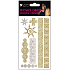 Tattoo Aufkleber Gold und Silber 15 x 9 cm