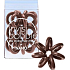Invisibobble Nano Crystal Clear Haarband braune Spirale 3 Stück