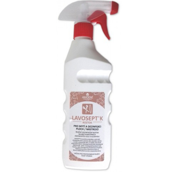 Lavosept K Desinfektion von Oberflächen und Werkzeugen Waschlösung für den professionellen Gebrauch mehr als 75% Alkohol 500 ml Spray