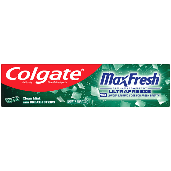 Colgate Max Clean Mineral Scrub Gel-Zahnpasta für frischen Atem 75 ml
