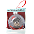 Albi Glas Weihnachtsschmuck mit Tieren - Schnauzer 7,5 cm x 8 cm x 3,6 cm