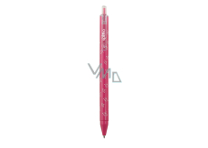 Spoko Flora Kugelschreiber, rosa, blaue Mine, 0,5 mm