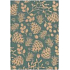 Ditipo Geschenkpapier 70 x 200 cm Weihnachten KRAFT Grün - beige Zapfen, Mistel