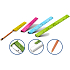 Y-Plus+ Multifunktionslineal 4in1 mit Bleistift, Radiergummi und Anspitzer 30 cm verschiedene Farben