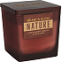 Heart & Home Nature Bernstein Holz und Vetiver Duftkerze großes Glas, Brenndauer bis zu 40 Stunden 210 g