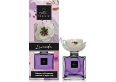 Lady Venezia Dream Lavender - Lavendel Aroma Diffusor mit Blume für die allmähliche Freisetzung von Duft 100 ml
