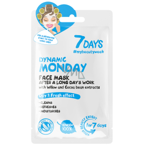 7Days Dynamic Monday Textile Gesichtsmaske für alle Hauttypen 28 g