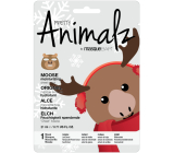 MasqueBar Pretty Animalz Christmas Moose Textile Feuchtigkeitsspendende Gesichtsmaske 21 ml