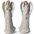 Engel im beigen Glitzerkleid Polystone 65 x 165 mm Artenmix