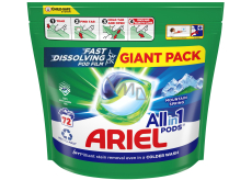 Ariel All in 1 Pods Mountain Spring Gelkapseln zum Waschen von Weiß- und Buntwäsche 72 Stück