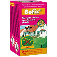 AgroBio Bofix Herbizid Dreifachkombination effektiver Wirkstoffe zur Bekämpfung von zweikeimblättrigen Unkräutern in Rasenflächen 50 ml