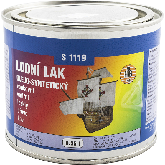 HB-Lak S1119, Bootslack, transparenter Lack für Boote, 350 ml
