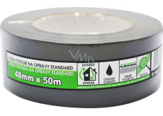 Mako Standard páska textilní na opravy, černá, 48 mm × 50 m