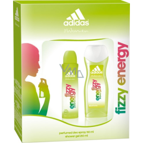 Adidas Fizzy Energy Deodorant Spray 150 ml + Duschgel 250 ml, Kosmetikset