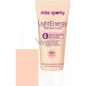 Miss Sports Light Energy Make-up, das 001 für normal trockene Haut strahlt