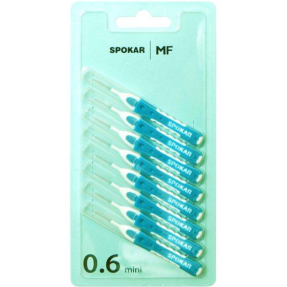 Spokar Flexi Mini Größe 0,6 Interdentalbürsten 8 Stück