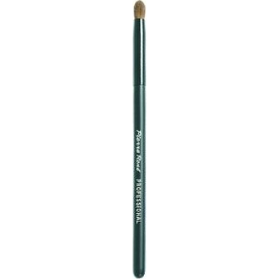 Pierre René Naturpinsel mit schwarzen Pony-Borsten für Lidschatten Rund, 10, 1 Stück, Stiellänge: 13,7 cm