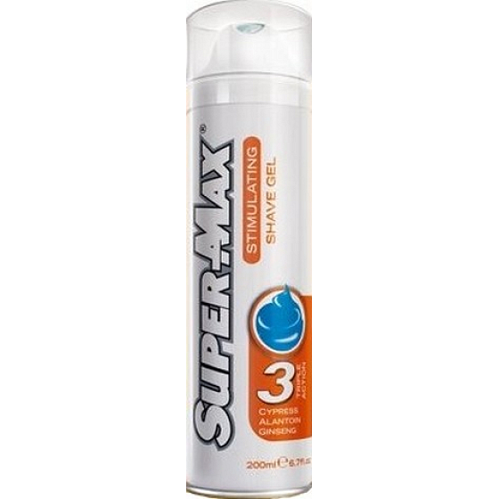 Super-Max Stimulierendes Rasiergel mit dreifacher Wirkung 200 ml