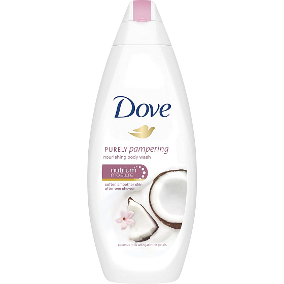 Dove Purly Pampering Kokosmilch und Jasminblüten Duschgel 250 ml